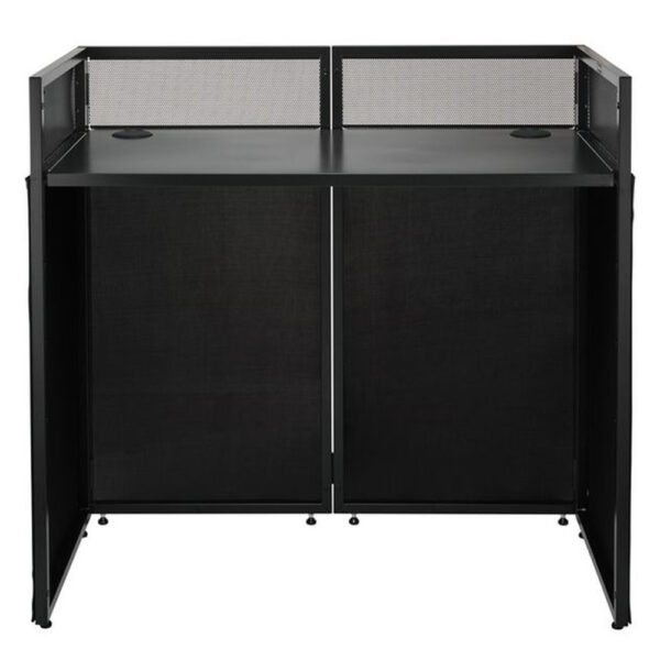 Stół DJ mobilny czarny – stabilna konstrukcja do stanowiska DJ